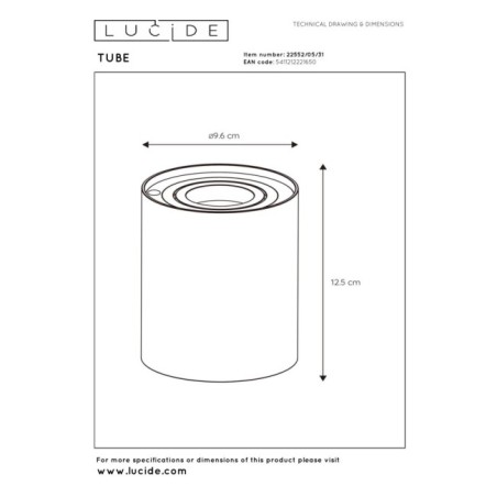 LED Tube Table Lamp (5W)