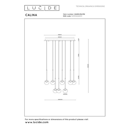 Calina I LED Ceiling Lamp (12x7W)