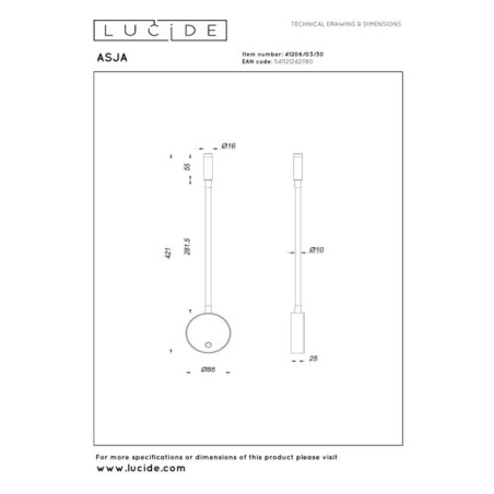 LED Wall Lamp Asja (3W)