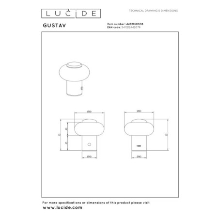 LED Table Lamp Gustav (0.8W)