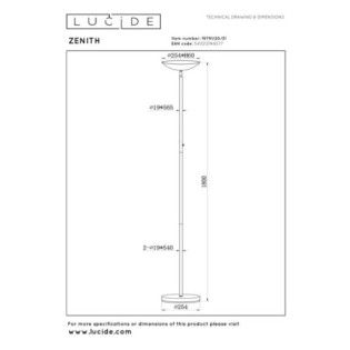 Zenith LED Floor Lamp (20W)