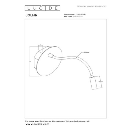 Jolijn II LED Wall Light (2W)