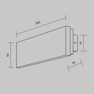 Basic Texture LED Wall Sconce (8W)