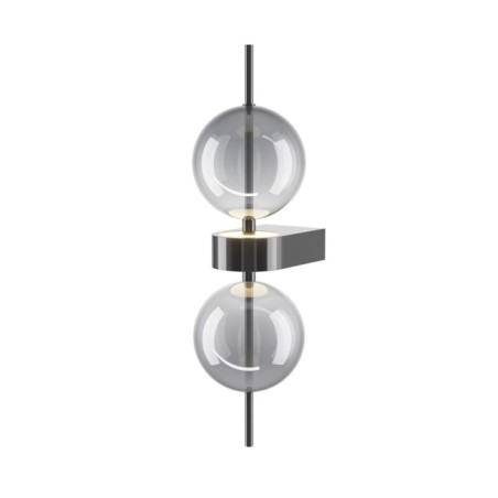 Aplique de pared LED Double Moon Negro (8W)