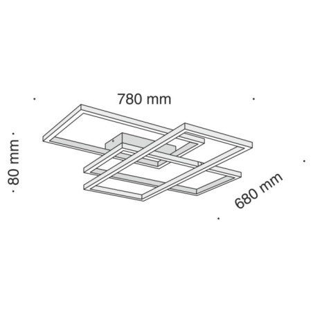 Rida LED Ceiling Lamp (80W)
