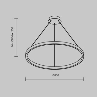 LED Pendant Lamp Rim (51W)
