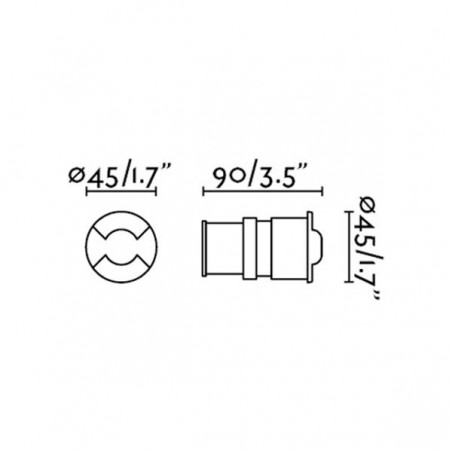 Empotrable exterior LED Kane-2 (3W)