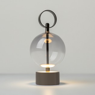 Lámpara recargable LED Double Moon Negro (3W)