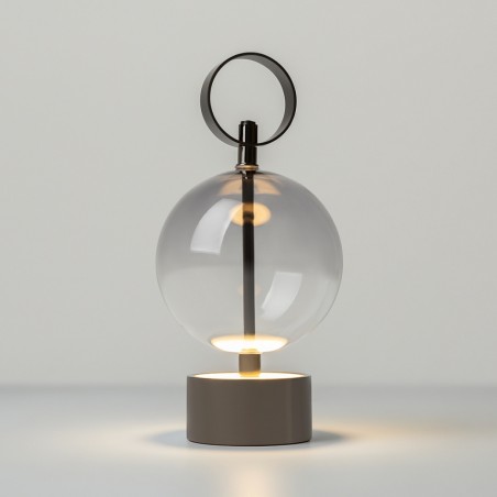 Lámpara recargable LED Double Moon Negro (3W)