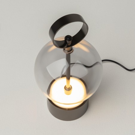 Lámpara recargable LED Double Moon Negro (3W)