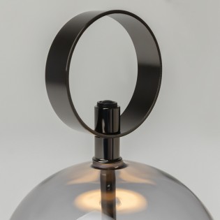 Lámpara recargable LED Double Moon Negro (3W)