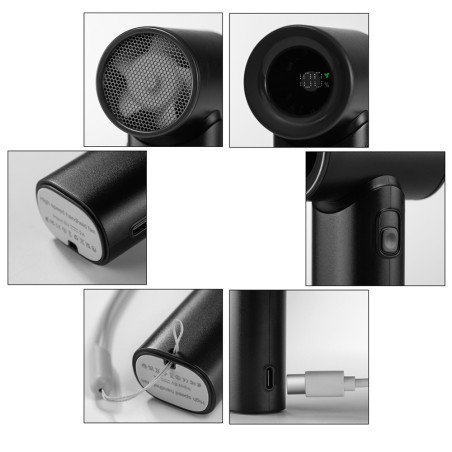 Chill Black Handheld Fan, 5 Speeds