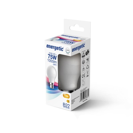 LED Bulb B22 A60 2700K (8.5W)