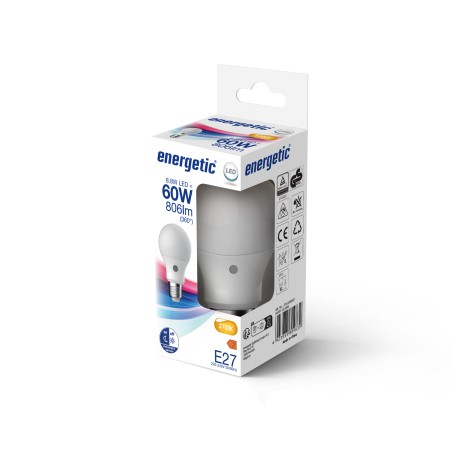 Bombilla LED E27 A60 Sensor 2700K