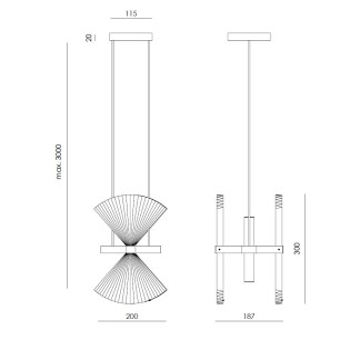 Pendant Lamp Hita (2 lights)