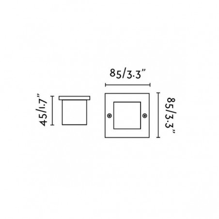 Empotrable exterior LED Frol (1W)