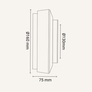 LED bathroom wall lamp Nilo 2CCT (6W)