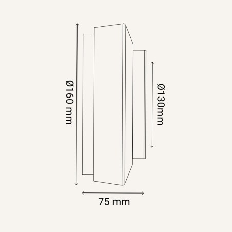 copy of Plafón de techo LED para baños Nilo 2CCT (12W)