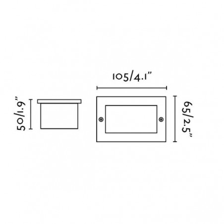 Empotrable exterior LED Gron (1W)