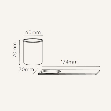 Glass + Bracket for Verso wall light
