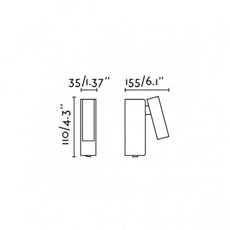 Aplique  lector LED (3W) Rob