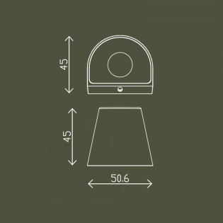 Outdoor LED Wall Lamp Orbe III (1.5W)