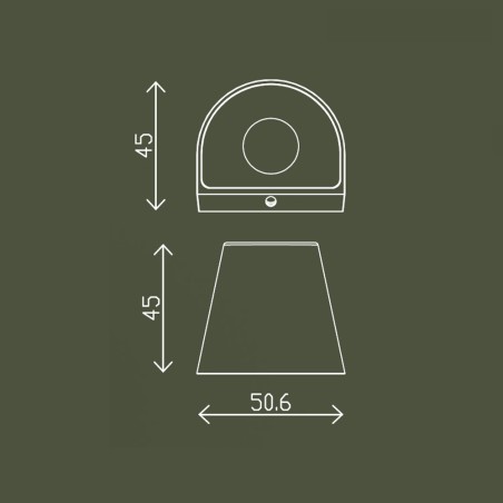 Outdoor LED Wall Lamp Orbe III (1.5W)