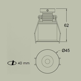 copy of Plafón de techo LED para baños Nilo 2CCT (12W)