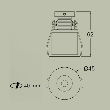 copy of Plafón de techo LED para baños Nilo 2CCT (12W)