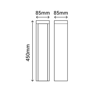 Outdoor LED Bollard Lamp Dary 45 (10W)