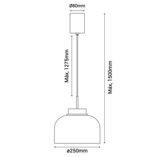 LED pendant lamp Carmen 25 I (9W)