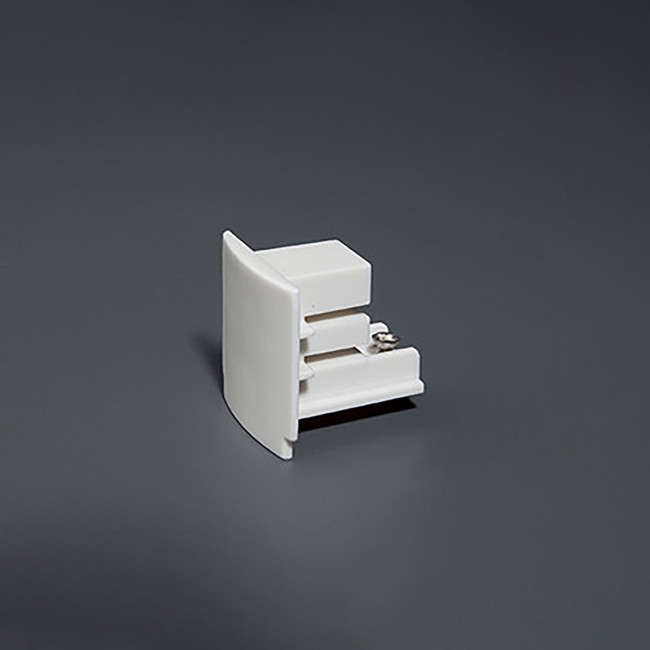 End cap for three-phase rail