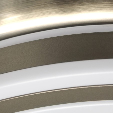 Ventilador LED con aspas retráctiles Ilsa Mini Niquel CCT (35W)