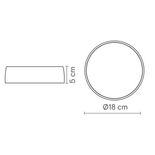 Bloom LED ceiling flush light (12W)