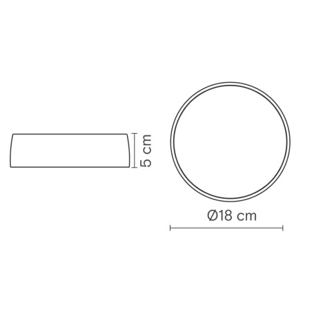 Bloom LED ceiling flush light (12W)