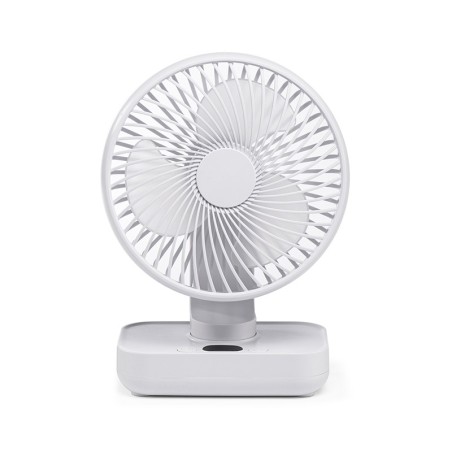 Fanito White 4-speed battery-powered table fan