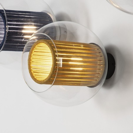 Aplique de pared Bola Cuerda Oro