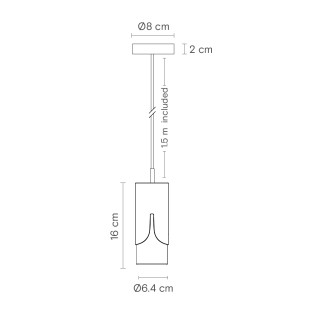 Pendant lamp Bisel
