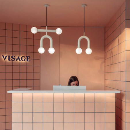 Lámpara colgante Rigoberta Mono Súper Curvo (2 luces)