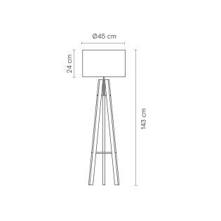 Tripod floor lamp Breeze Cotton