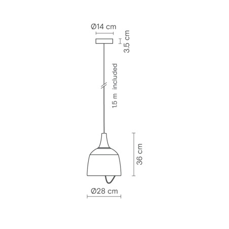 LED Pendant Lamp Barna (18W)