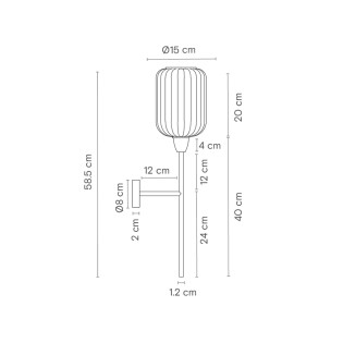 Wall Lamp GreenBerry Lantern