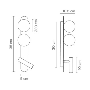 Wall Lamp Bubble (2 lights)
