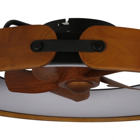 LED Ceiling Flush Fan Messer CCT Dim (50W)