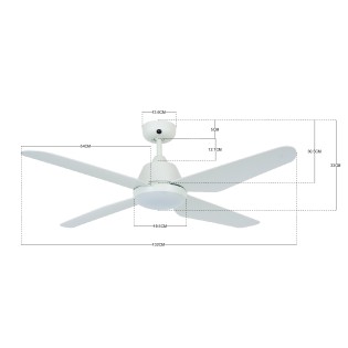copy of Ventilador LED con aspas retráctiles Cosmatos CCT Dim (45W)