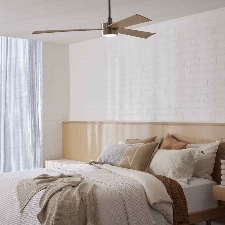 Climate IV ceiling fan with light