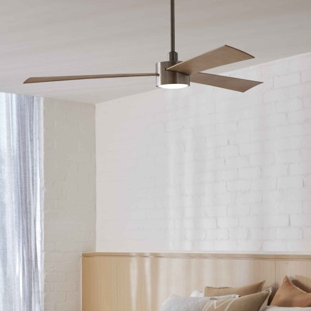 Climate IV ceiling fan with light