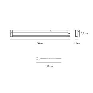 Bajomueble LED Preston 30 (4W)