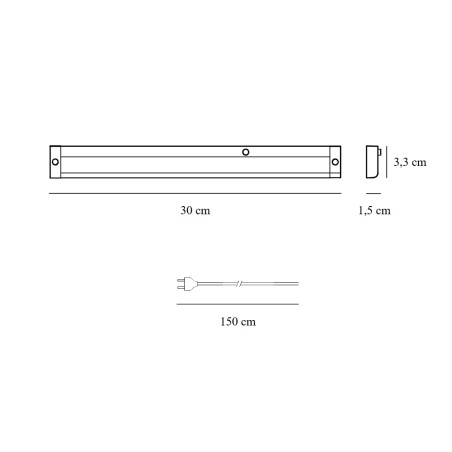 LED Batten Light Fitting Preston 30 (4W)