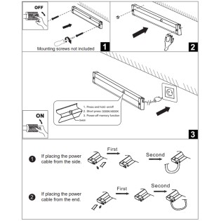 LED Batten Light Fitting Preston 30 (4W)